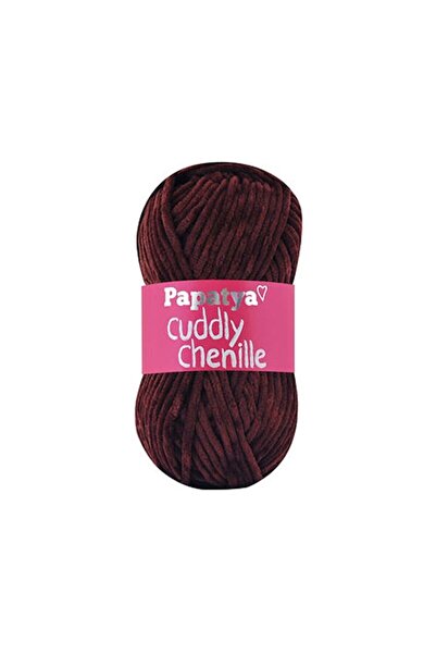 Lady Yarn Papatya Cuddly Chenille Kadife 9065 Kahve