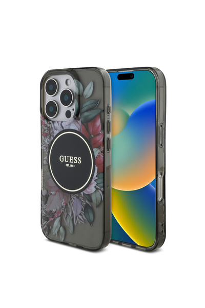 OEM Guess Magsafe “Flowers with Pearl Strap” Hard Case Θήκη προστασίας από σκ...