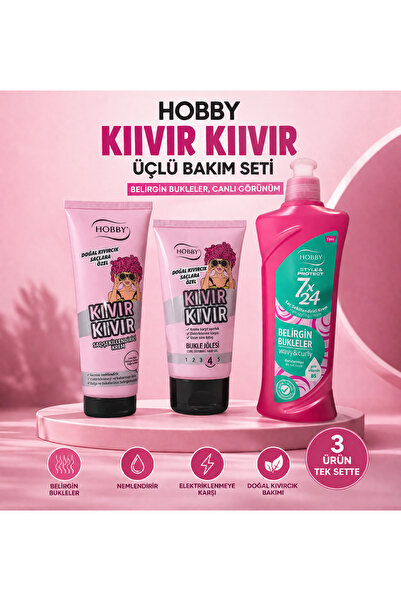 Hobby Kıvır Kıvır Üçlü Bakım Seti