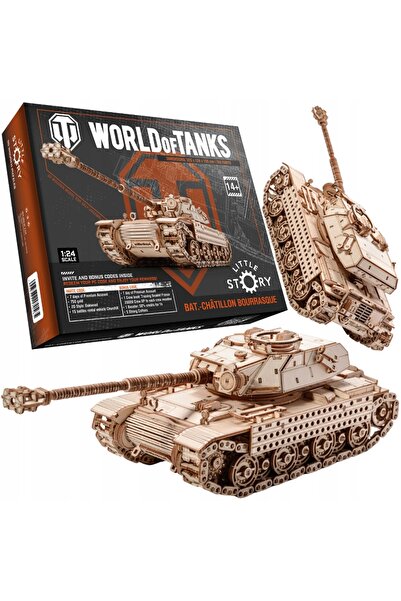 NO BRAND Jucărie LITTLE STORY World of Tanks 3D Tancul Bat.-Chatillon Bourrasque