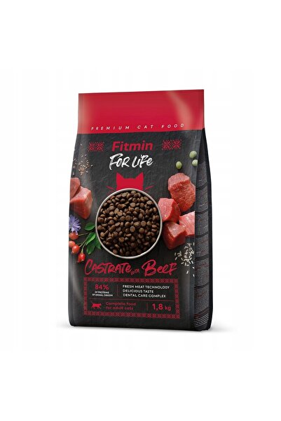 NO BRAND Hrana pentru pisici FITMIN Cat For Life Carne de vită castrată 1,8 kg