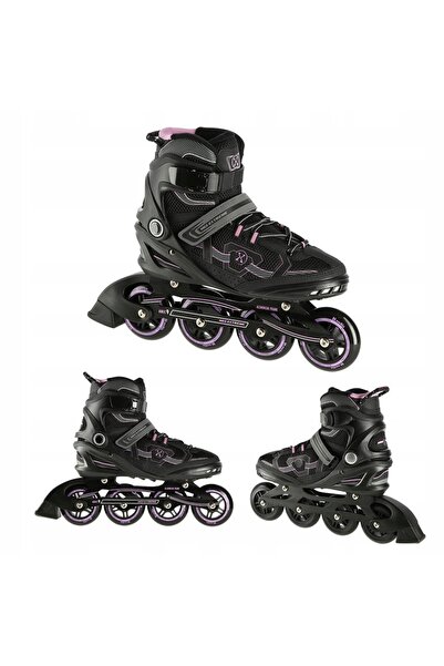 Nils Extreme Role de patinaj NA9157 (mărimea 43) Negru-violet
