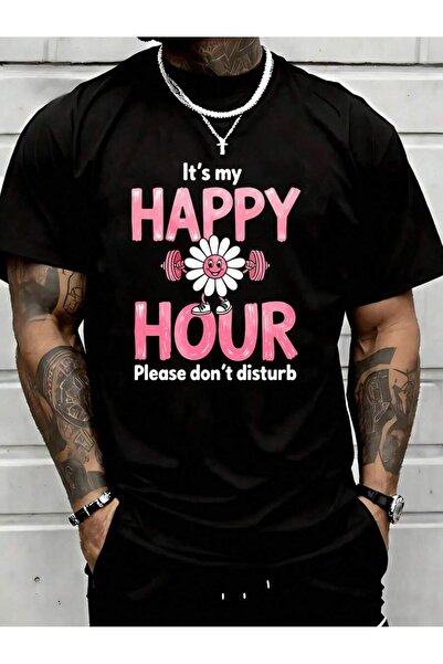 NOURAM Its My Happy Hour Please Dont Disturb Gym Shirt Funny Workout T-Shirt ...
