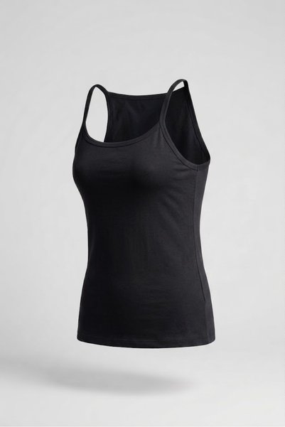 NACAR STORE Set de 10 tricouri subțiri din bumbac și lycra, de culoare negru-bej, pentru femei
