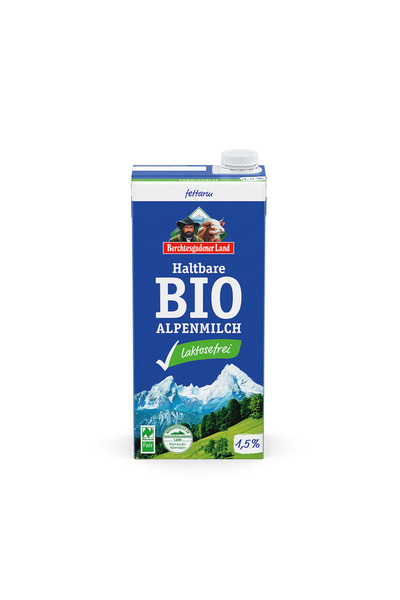 Berchtesgadener Land Alpin UHT Lapte de vacă bio fără lactoză 1,5% 1 L