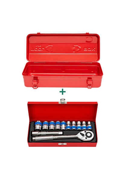 OEM Cutie scule cu maner, pentru tractoare/utilaje + trusa tubulare (8-24) 12...