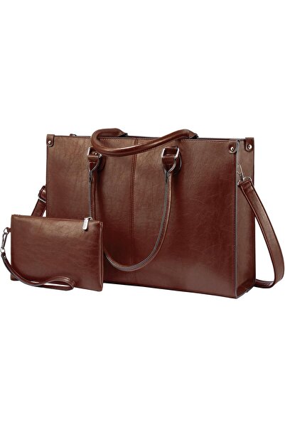 LOVEVOOK Laptop Bag for Women, 15.6 inch Laptop Tote Bag Vintage Work Bags fo...