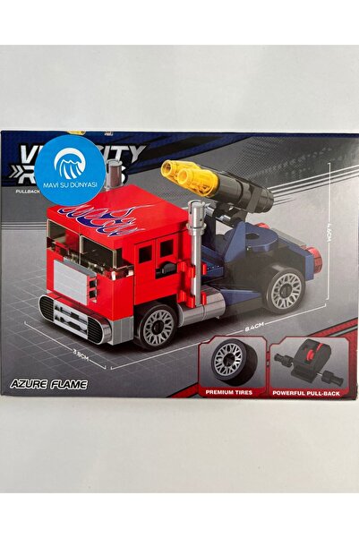 mavi su dünyası Car Lego 84 Pieces Red Color