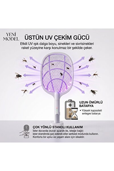 Doğan Tekno Yeni Sinek Öldürücü Raket Standlı UV Işık Teknolojisiyle