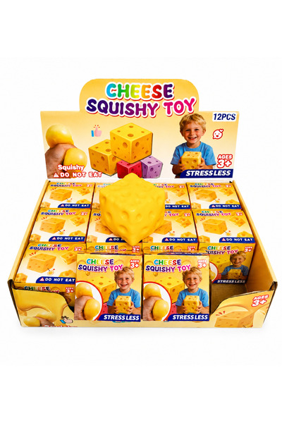 Squishy Jucărie în Formă de Brânză, Antistres, Super Moale și Elastică, Slow ...