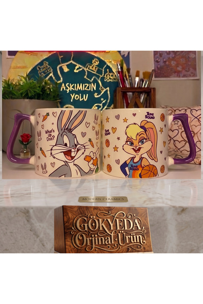 D&Y GAUDERY Nostalgic Cartoon Character Bugs Bunny Themed Gift Mug Set for a ...