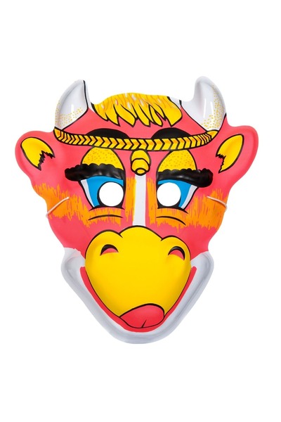 OEM Masca de animal de fermă din plastic - Design colorat de vacă pentru jocu...