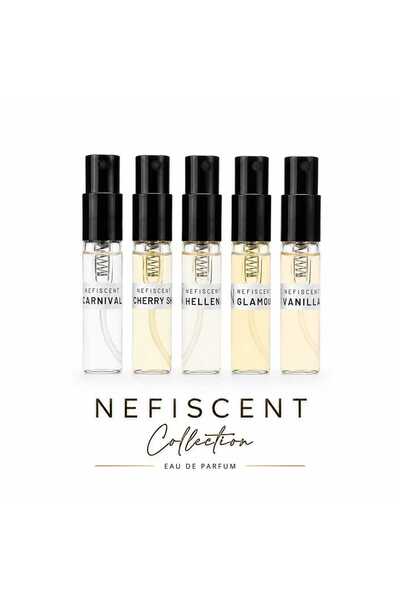 NEFISCENT Kadın Parfüm Deneme Seti 5 x 2ml ( Kadın Hot Vanılla, Hellen, Glamo...