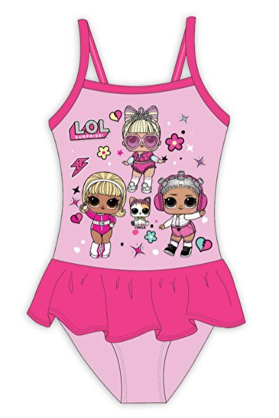 L.O.L. SURPRISE Pink one-piece swimsuit 3-8 years with waist lining 88% Polye...