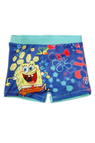 NİCKELODEON SpongeBob Boxer de baie turcoaz 104-128 cu uscare rapidă 90% nylo...