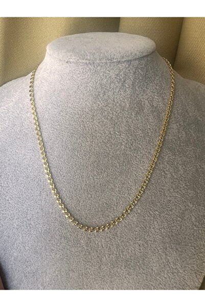 XUPING JEWELRY TuelaTaki /Xuping Jewelry İçiçe geçme Minimal Zincir 14K Kolye