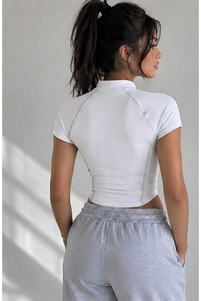 EDVESS Coolfit Kısa Kollu Slim Fit Bluz