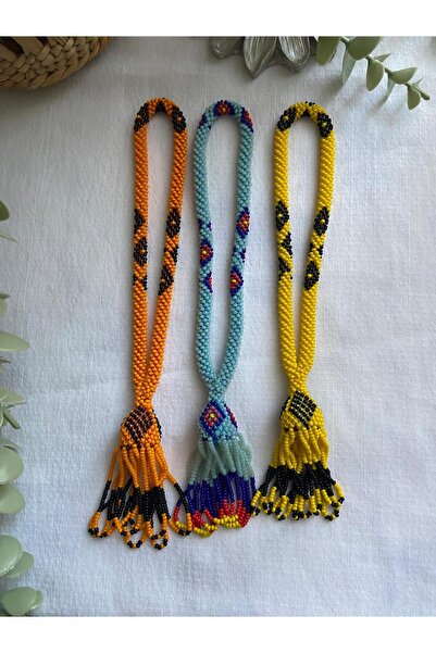 Handmade KUM BONCUK EL İŞİ ÜÇLÜ SALLAMA TESBİH