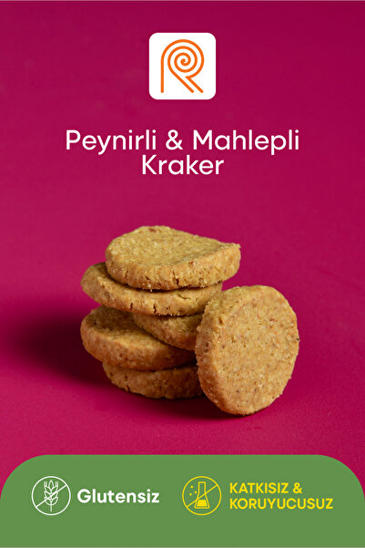recrea snacks 1 Adet Glutensiz Peynirli & Mahlepli Kraker