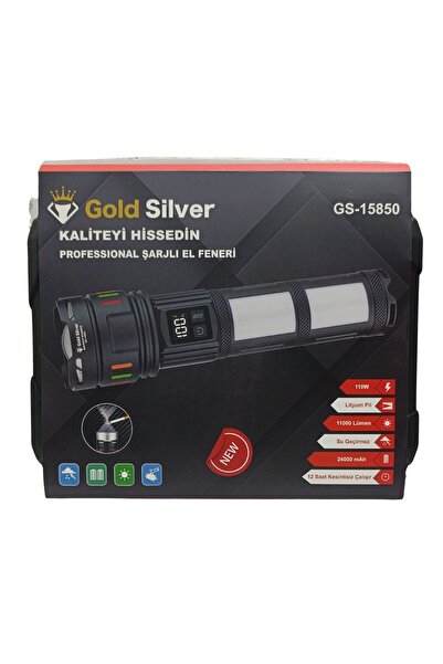 GoldSilver Gold Silver GS-15850 Su Geçirmez Kamp ve Doğa Projektörü (Çakarlı,...