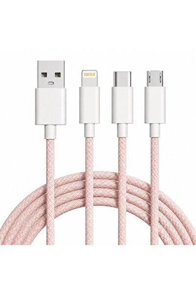 Flippy Cablu Incarcare Rapida 3 in 1, Flippy, 66W, 6A, Conectori Lightning, T...