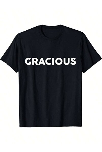 799 GRACIOUS T-Shirt | Easy Thanksgiving Shirt, Casual High-Neck Fit, Slight ...