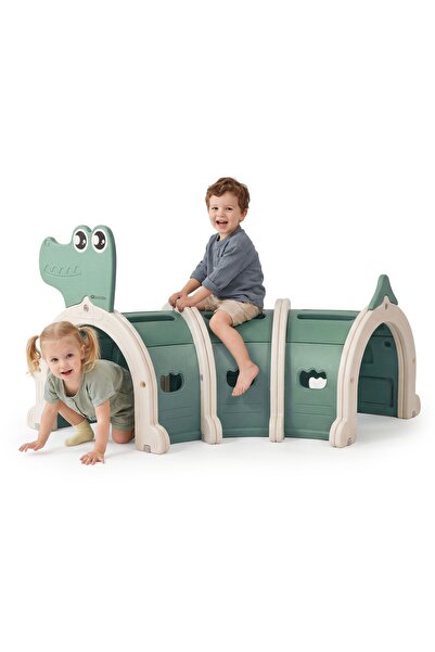 HyperMotion Tunel de joacă Crocodil Vesel pentru copii, 150 cm