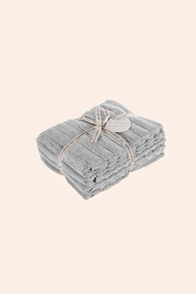 İrya Arora 100% Cotton 4-Piece Towel Set 50X90 cm Ash Gray