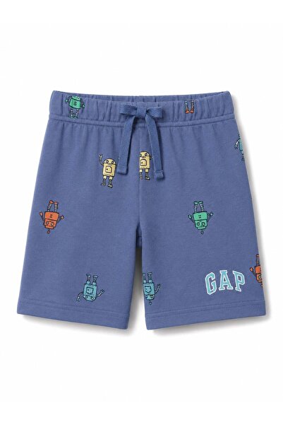 GAP Kids Gap Baby Boy Lace-Up Waist Printed Shorts 12 Months 5 Years Blue