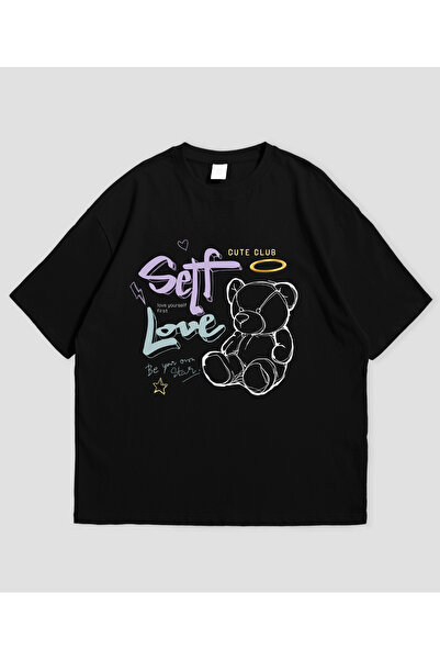 Grafftee Clothing Self Love Printed Unisex Oversize T-Shirt
