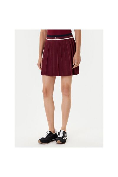 Guess Fustă plisată de damă V5BD02Z1152 Bordeaux