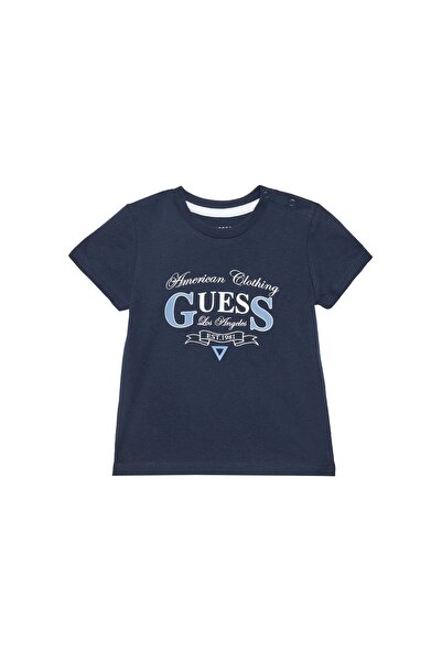 Guess Tricou băieți N5YI20K8HM4 Bleumarin