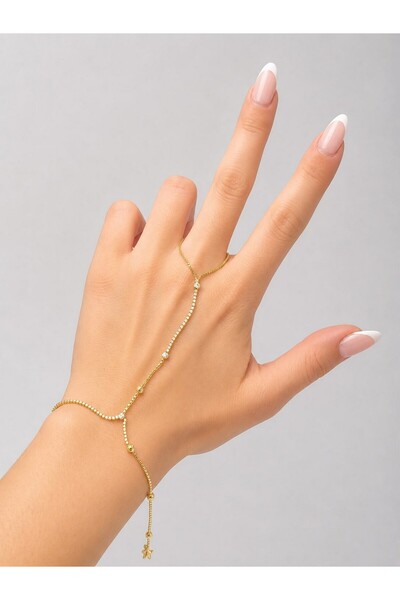BYYEŞO Single Stone and Ball Detail Steel Shahmeran