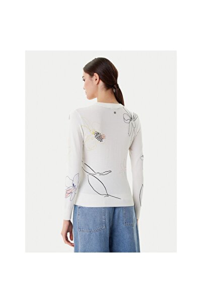 Desigual Pulover de damă 25WWJF33 Alb