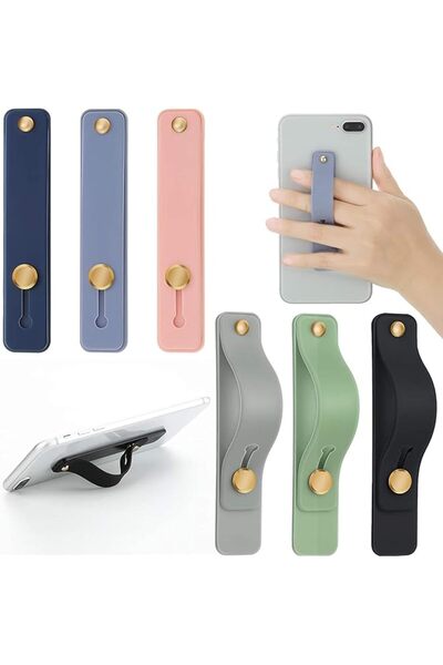 Generic 6-Pack Soft Silicone Cell Phone Grip Straps