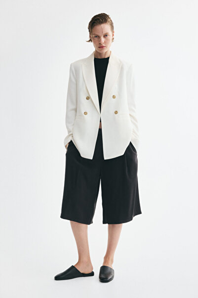 H&M Viskoz Karışımlı Kruvaze Blazer