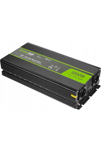 NO BRAND Invertor GREEN CELL Undă sinusoidală pură 12V/230V 3000W/6000W