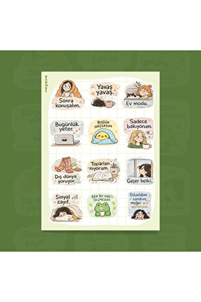 To Design Lab Mod Temalı Sticker Seti 1 sayfa