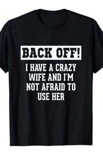 NOURAM تي شيرت Crazy Wife - تصميم مضحك بحروف الأسماء، قميص كاجوال فضفاض برقبة...