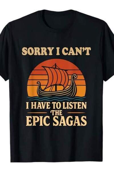 NOURAM قميص The Epic Sagas Odysseus الموسيقي، بأكمام قصيرة - متعدد الاستخداما...
