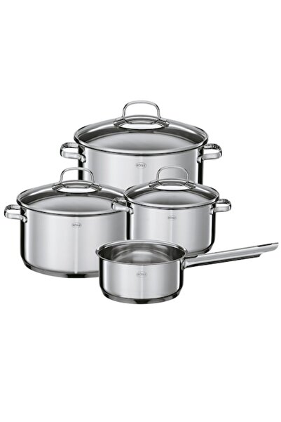 rösle Set de vase de gătit Elegance, 4 piese, din oțel inoxidabil, antiaderen...