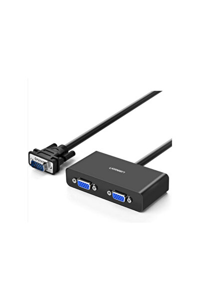 Ugreen Adaptor video 40254 Splitter video VGA până la 2x VGA - 1m (negru)