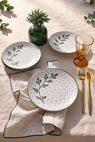 Keramika Farfurie pentru prăjituri Botanica 20 cm 4 bucăți 23681-83