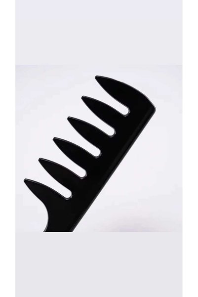 gaman Black Large Toothed Wide Teeth Afro Hair Comb Durable Sawtooth Wide Tooth Comb for Men and Women