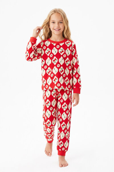 MODANINO Girl's 100% Cotton and Printed Pajama Set 3-13 Years 12738Is