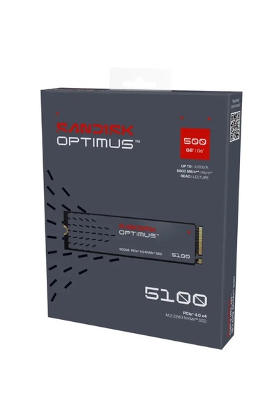 SanDisk Optimus 5100 500GB 6600/5600MB/s PCIe 4.0 x4 NVMe SSD SDSP51500GAN