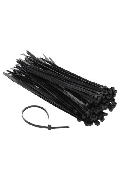 EUROLAMP ΔΕΜΑΤΙΚΑ TIRE UPS ΜΑΥΡΑ 200x3,6 - (100τεμ) (147-54107)