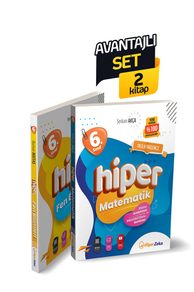HiperZeka Avantajlı Set 2027 6. Sınıf Hiper Matematik ve Fen Bilimleri Konu A...