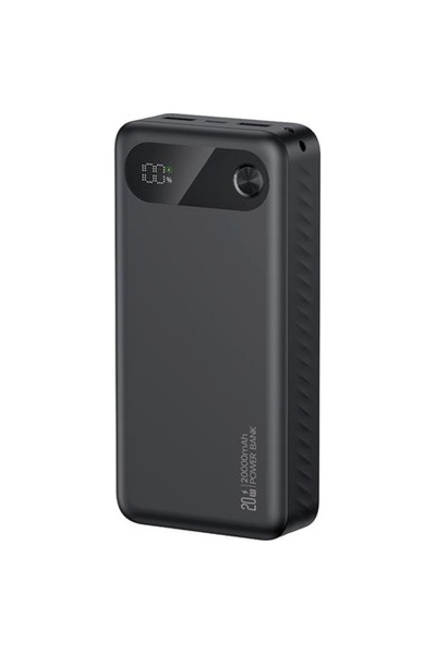 Usams PB80 20000mAh Power Bank PD20W USB-C 2x USB-A Μαύρο