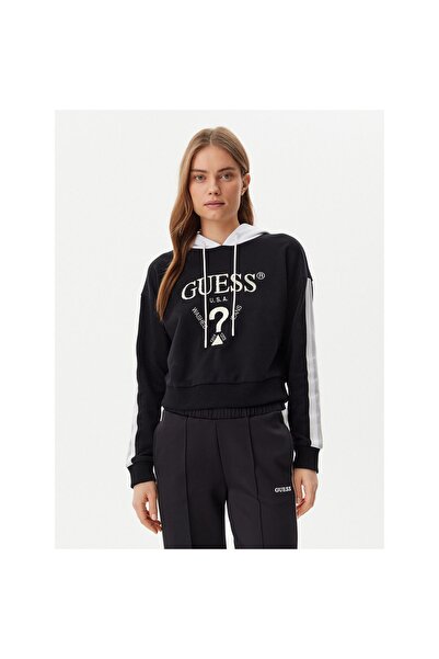 Guess Γυναικεία Μπλούζα V5GQ17KCRT1 Μαύρη